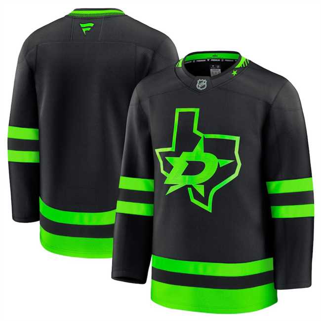 Mens Dallas Stars Blank Black 2024-25 Alternate Stitched Hockey Jersey Dzhi->dallas stars->NHL Jersey